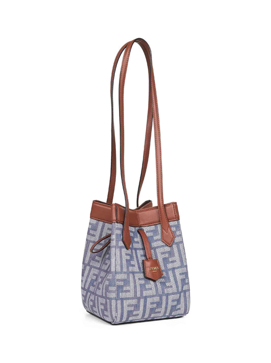 Minibag Fendi Origami Mini blu
