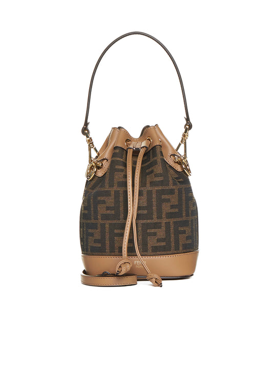 Mon Tresor Mini Bag in Brown FF Fabric