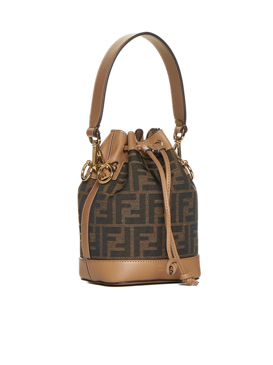 Mon Tresor Mini Bag in Brown FF Fabric