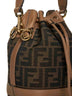 Mon Tresor Mini Bag in Brown FF Fabric