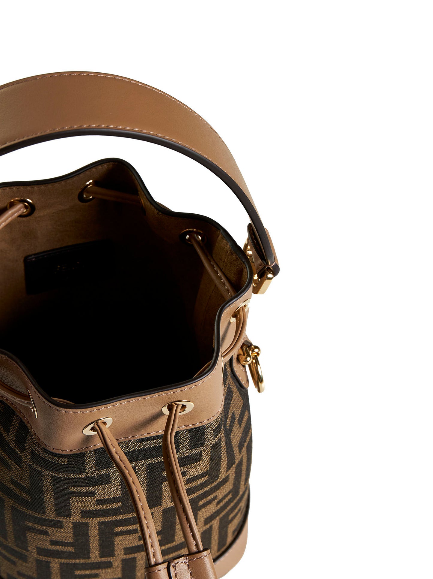 Mon Tresor Mini Bag in Brown FF Fabric