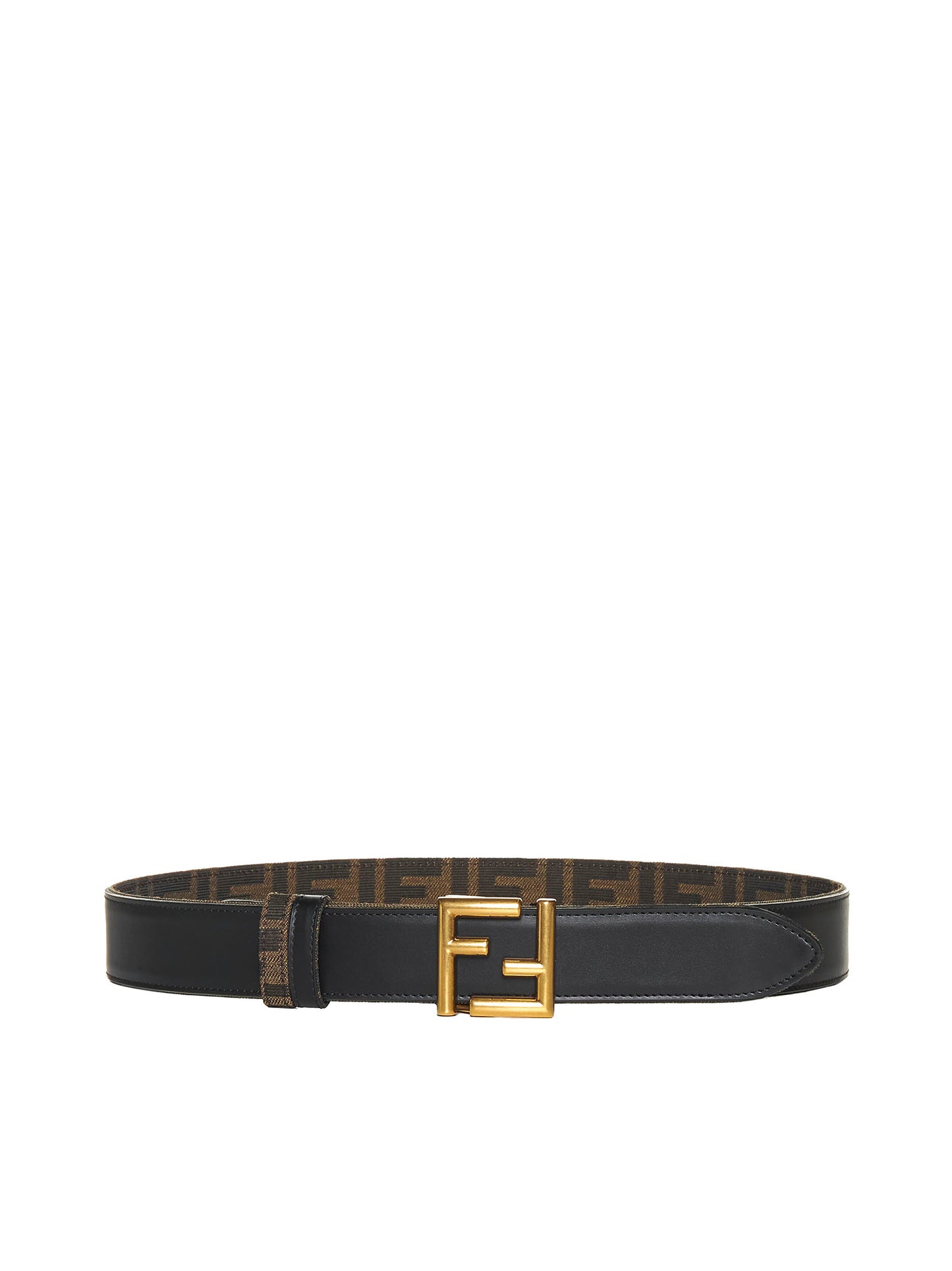 Reversible FF Belt in Black Leather