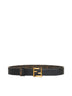 Reversible FF Belt in Black Leather