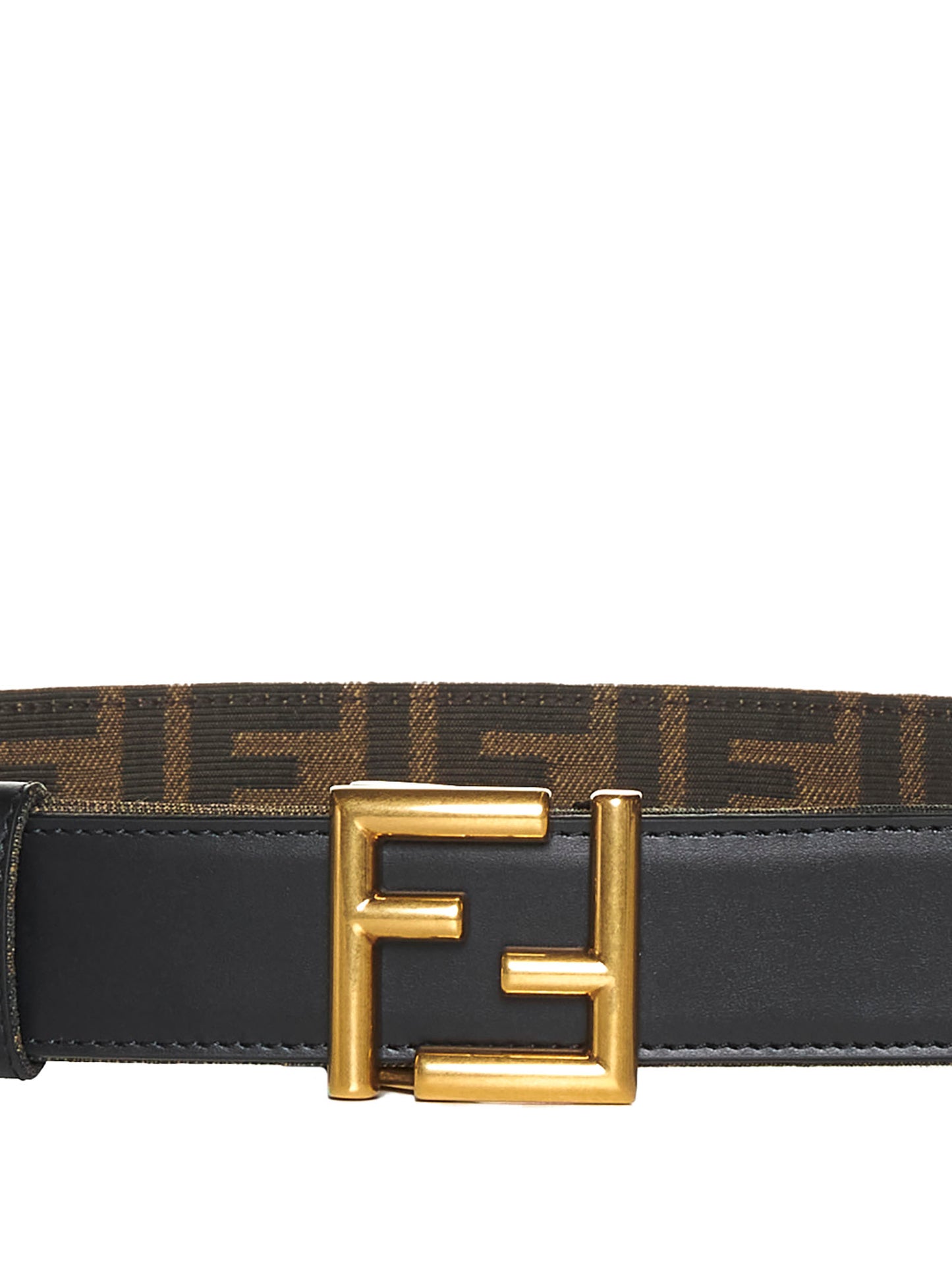 Reversible FF Belt in Black Leather