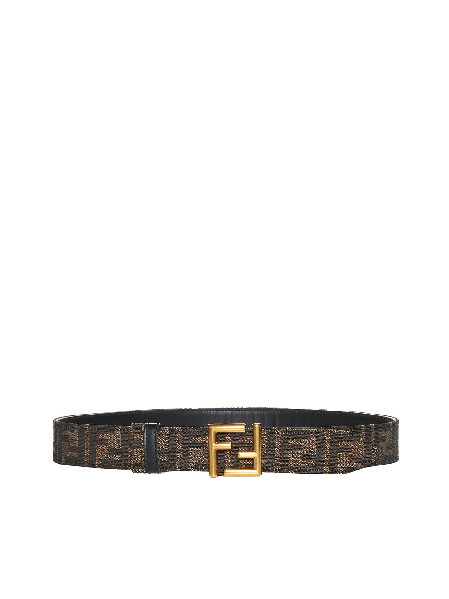 Reversible FF Belt in Black Leather