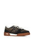Fendi Match Low-Top in Canvas with Black Suede