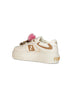 White Fendi Match platform sneakers
