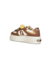 Brown Fendi Match platform sneakers