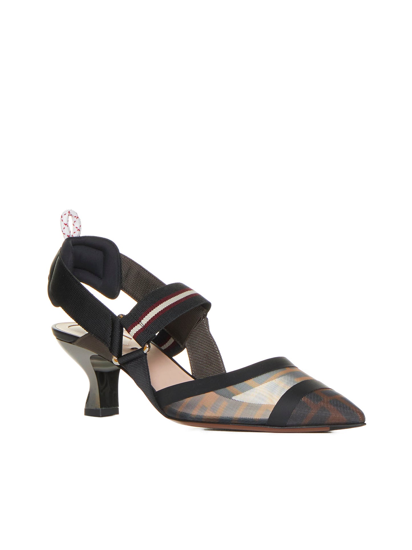 Colibri Slingback tacco medio in rete tecnica multicolor
