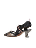 Colibri Slingback tacco medio in rete tecnica multicolor