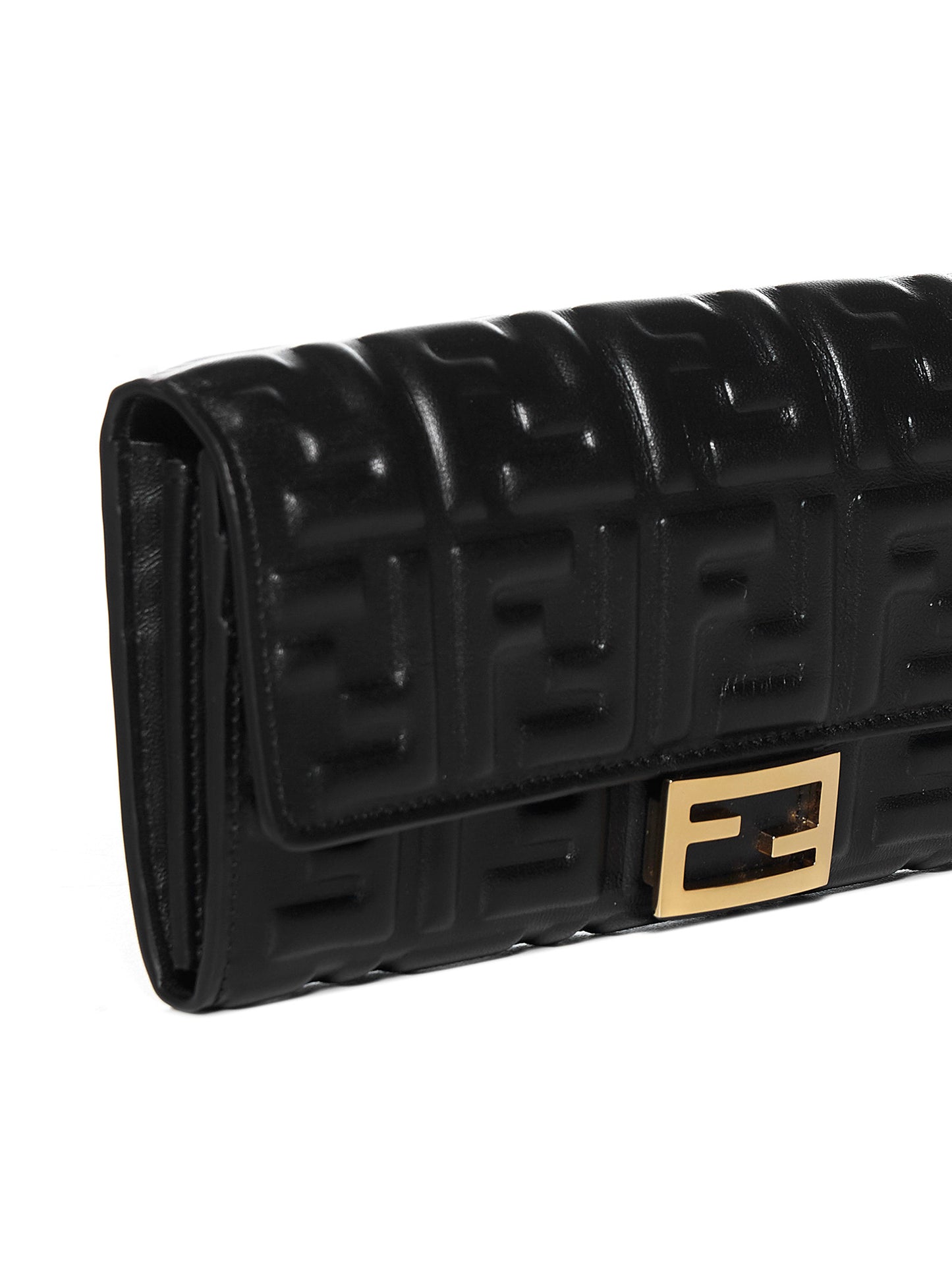 FF Wallet in Black Nappa Leather