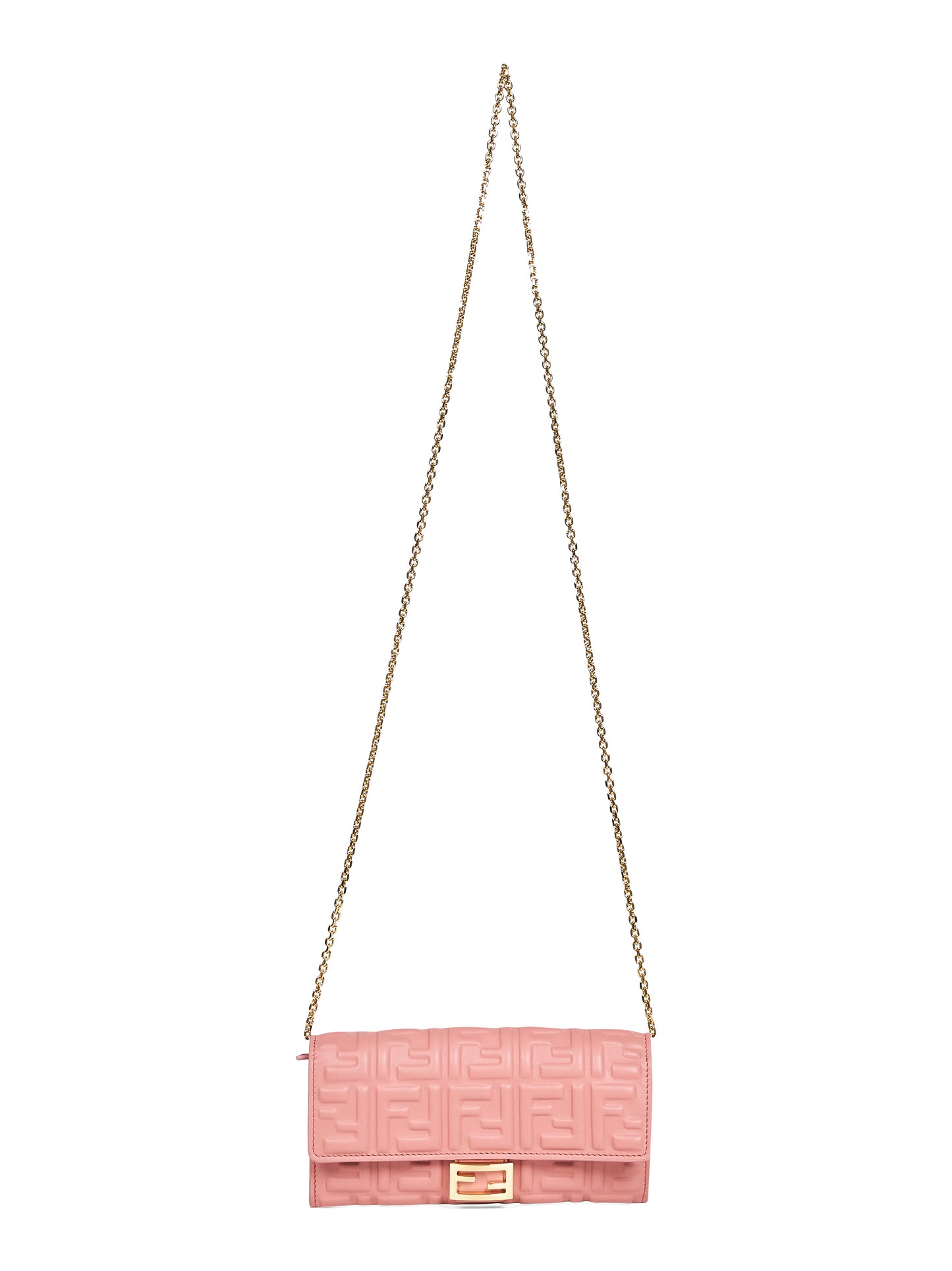Portafoglio Continental With Chain Baguette rosa