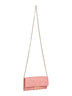 Portafoglio Continental With Chain Baguette rosa