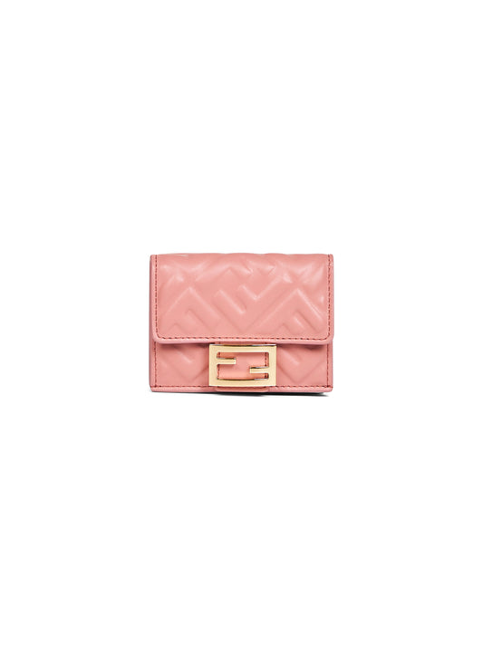 Pink Micro Trifold Baguette wallet