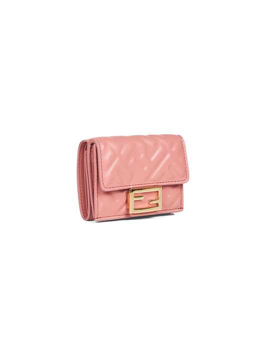 Pink Micro Trifold Baguette wallet