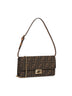 Brown Wallet On Chain Baguette minibag