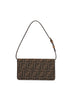 Brown Wallet On Chain Baguette minibag