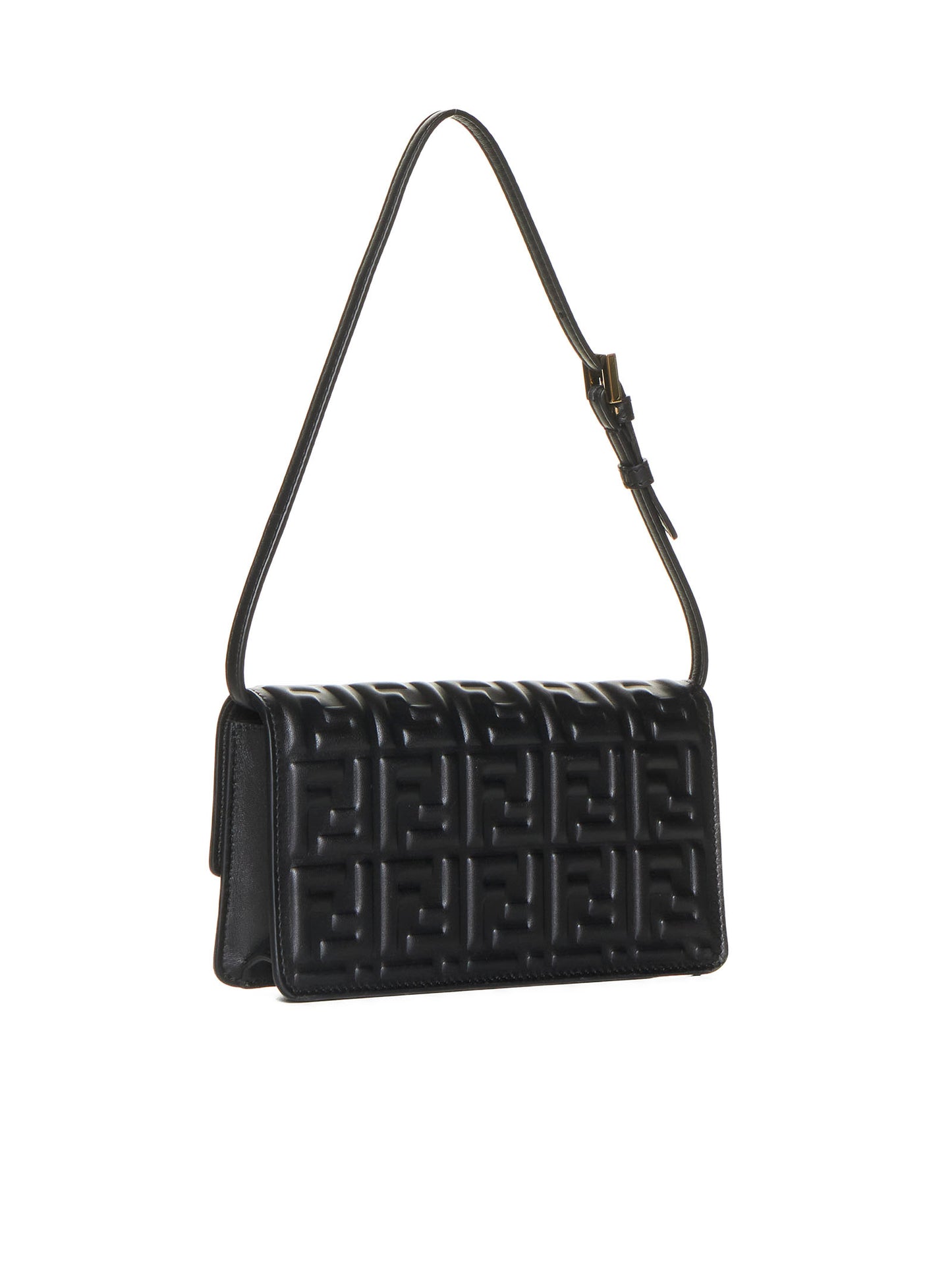Black Nappa Leather FF Wallet