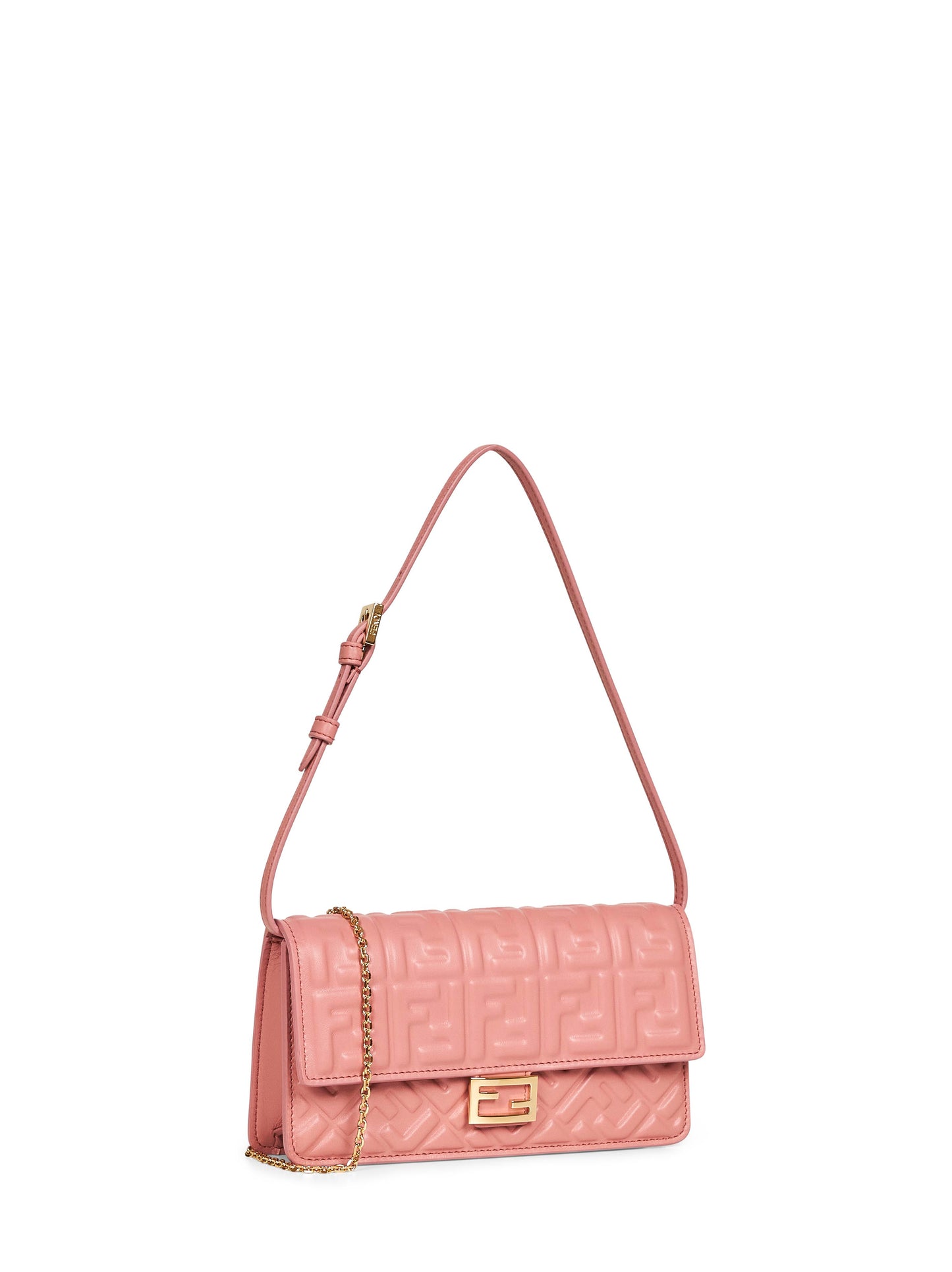 Pink Wallet On Chain Baguette minibag