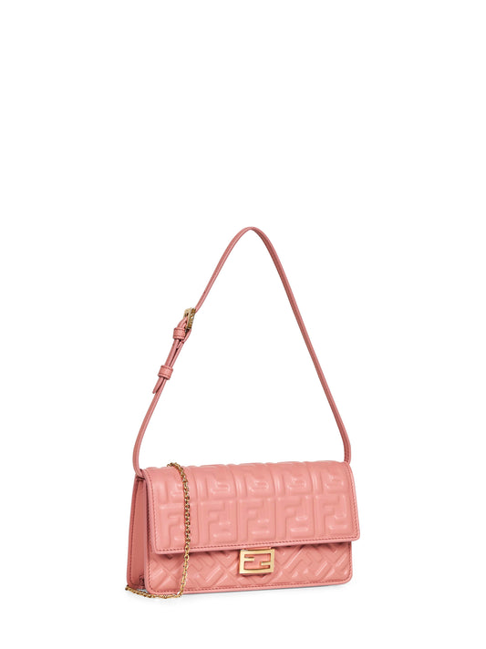 Pink Wallet On Chain Baguette minibag