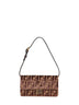 Brown Wallet On Chain Baguette minibag<BR/>