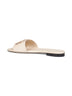 Beige leather Baguette slides