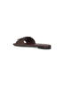 Brown leather Baguette slides