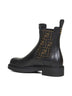 Stivaletti biker Fendi Filo in pelle nera