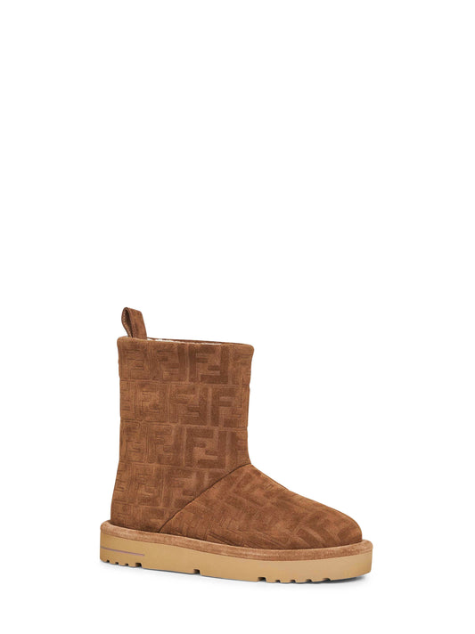 Stivali bassi Apres Chic in camoscio FF marrone