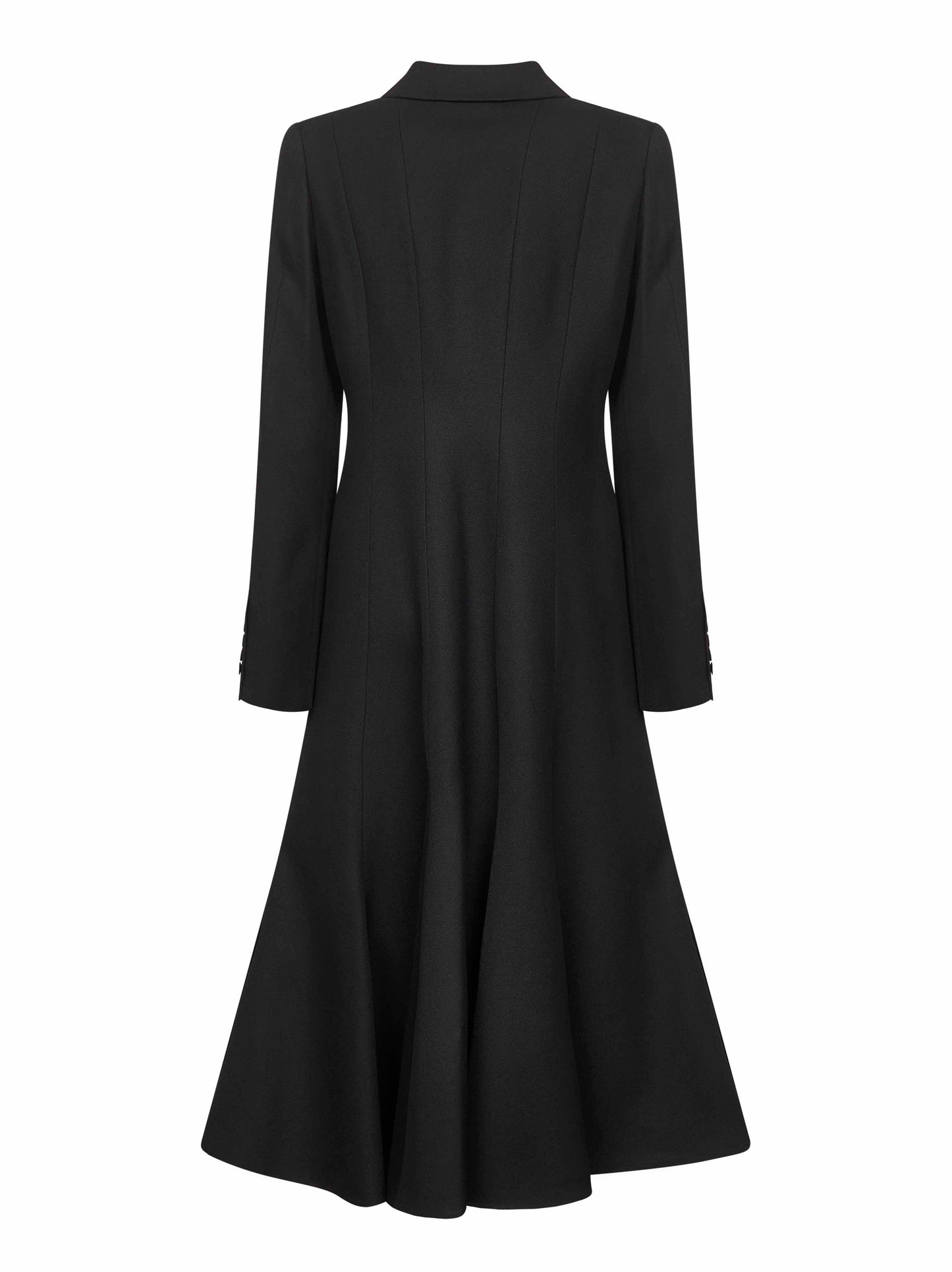 Cappotto midi in lana Grain de Poudre nera