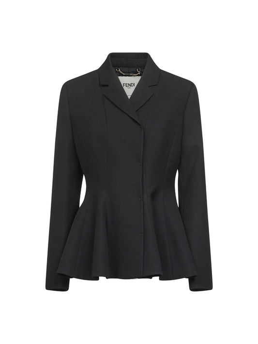 Giacca in lana Grain de Poudre nera
