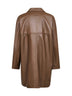 Caban over in nappa plongé marrone