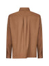 Brown wool gabardine shirt