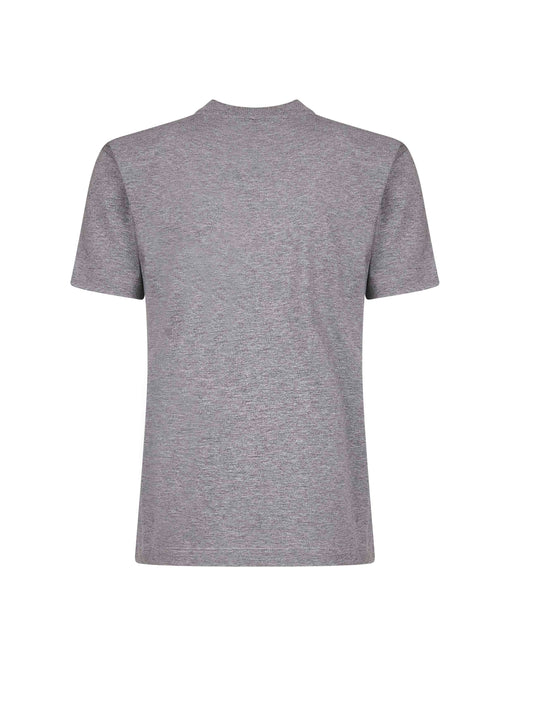 Grey cotton Fendi Roma 1925 printed T-shirt