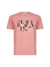 T-Shirt rosa stampa Fendi Roma 1925