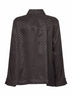 Brown FF jacquard silk shirt