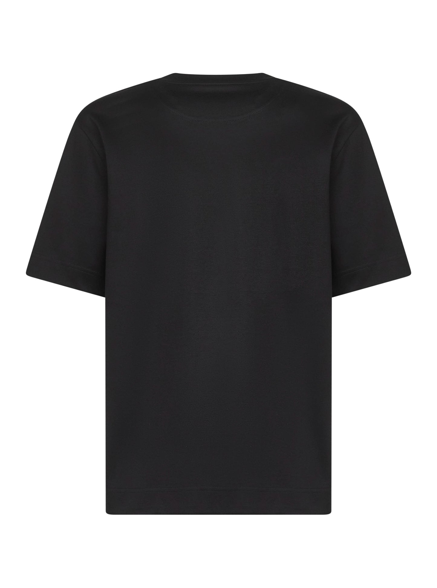 Black cotton jersey oversized T-shirt