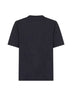 T-Shirt in cotone blu con stampa Fendi Roma 1925