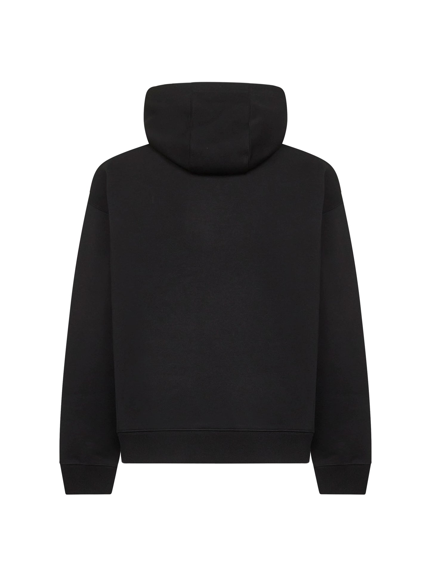 Black cotton blend hoodie