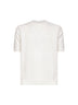 Pullover in cotone FF bianco