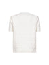 Pullover in cotone FF bianco