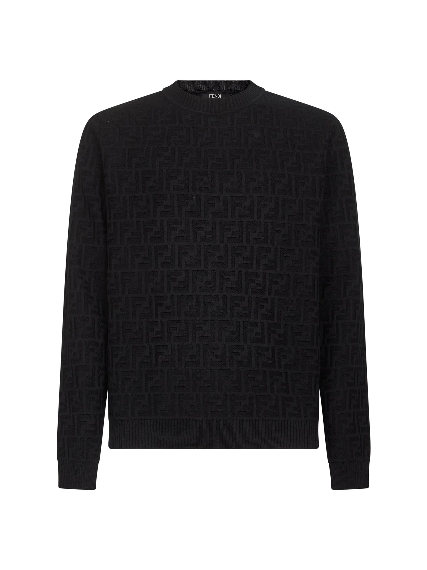 Pullover in cotone FF nero