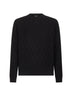 Pullover in cotone FF nero