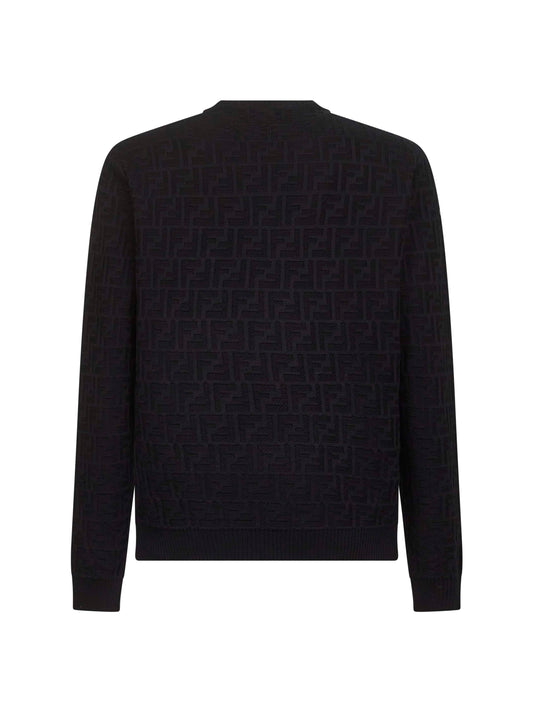 Pullover in cotone FF nero