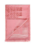 Pink silk and wool FF shawl