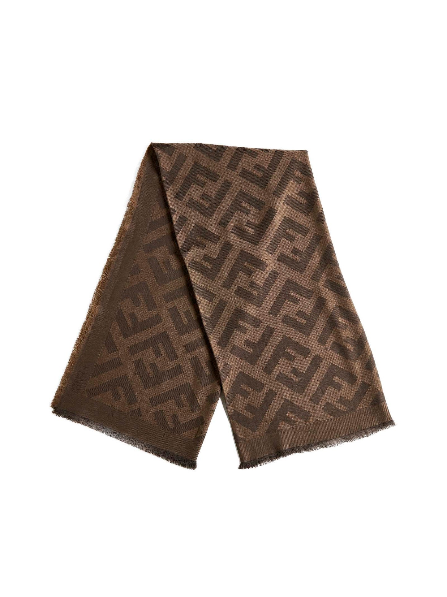Multicolor wool and silk scarf