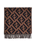 Sciarpa in cashmere marrone FF