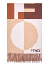 Fendi Optical wool and cashmere scarf