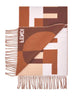 Fendi Optical wool and cashmere scarf