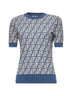 Blue FF cotton sweater